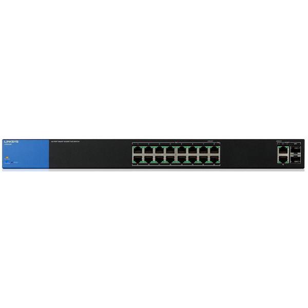 Коммутатор Linksys Свитч Smart Gigabit PoE+ Switch 18-Port with 16 PoE+ Ports (LGS318P) - фото 1