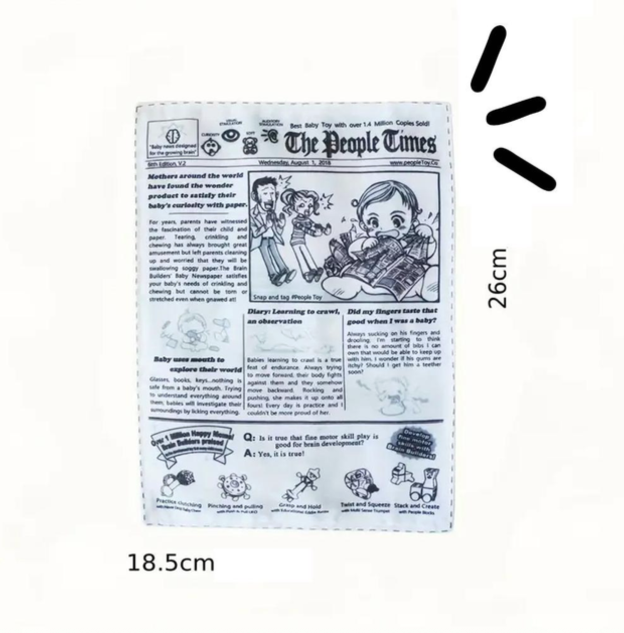 Іграшка газета для домашніх тварин жувальна Білий - фото 2 Іграшка газета для домашніх тварин жувальна Білий - фото 2