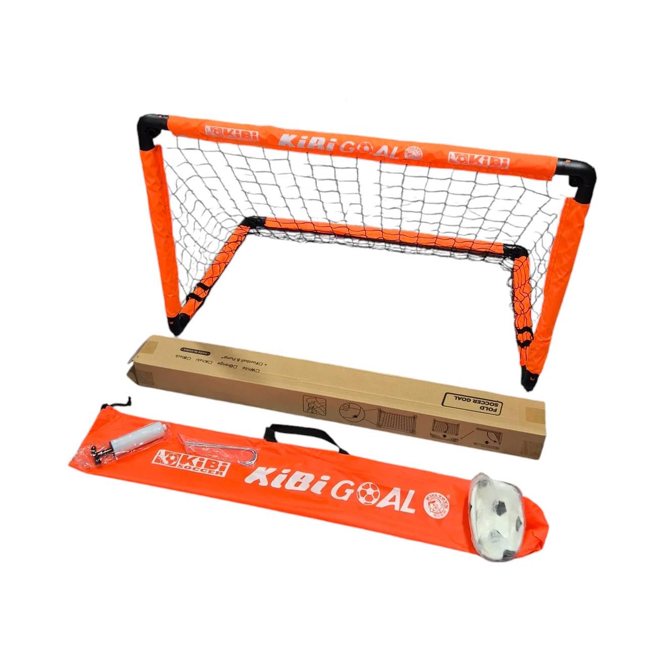 Футбольные ворота складные KIBI GOAL М 90 см мяч/насос/колышки/чехол