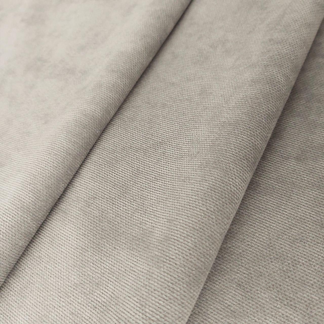 Штора на тесьме с подхватом 250x250 см микровелюр 1 шт. Серо-бежевый (402211-МТ11250) - фото 2