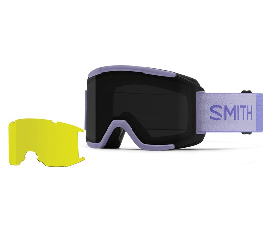 Маска горнолыжная с дополнительной линзой Smith Squad Medium Fit ChromaPop Lens Cat.S3+S1 Violet Lilac (MO066-878999)