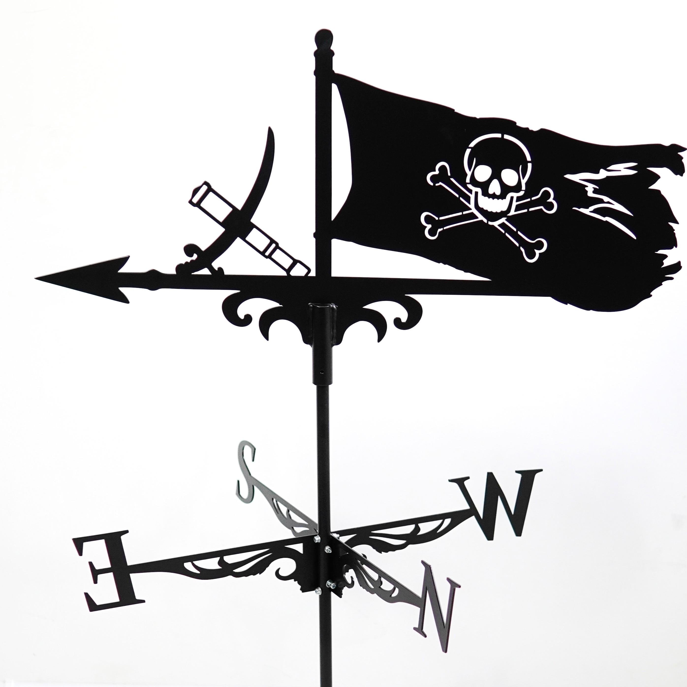 Флюгер на крышу Пират 65 см Черный (1135460) Флюгер на крышу Пират 65 см Черный (1135460)