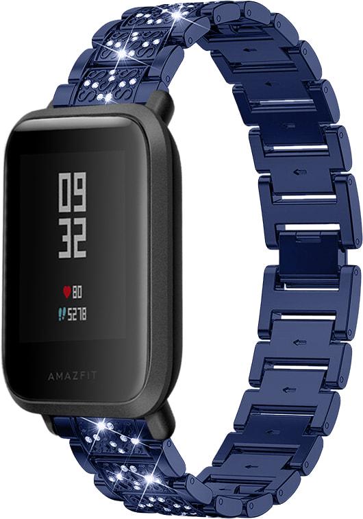 Браслет металлический Glam для Amazfit Bip Blue (32800-28)