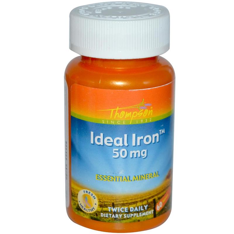 Железо Ideal Iron Thompson 50 мг 60 таблеток