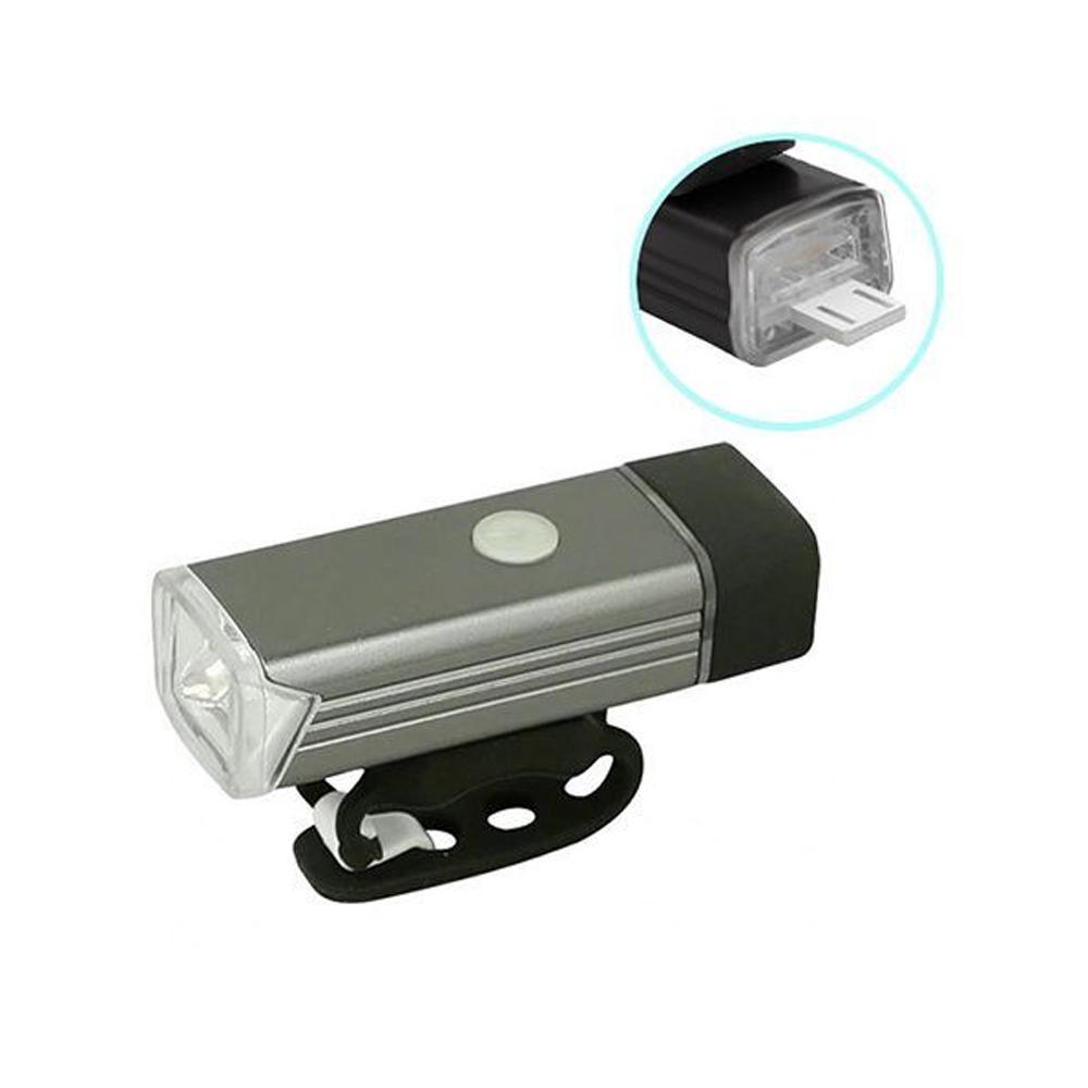 Фонарь велосипедный BST-001 2278 XPE micro-USB/4 режима алюминий - фото 3