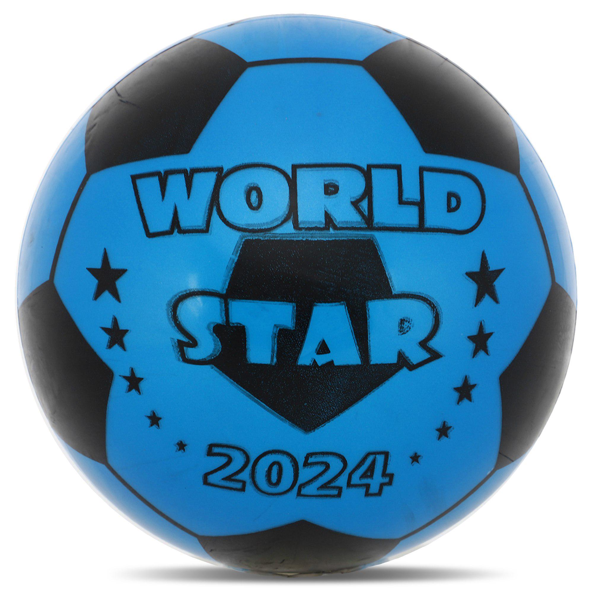 М'яч гумовий SP-Sport WORLD STAR FB-8575 23 см Синій (AN009145)