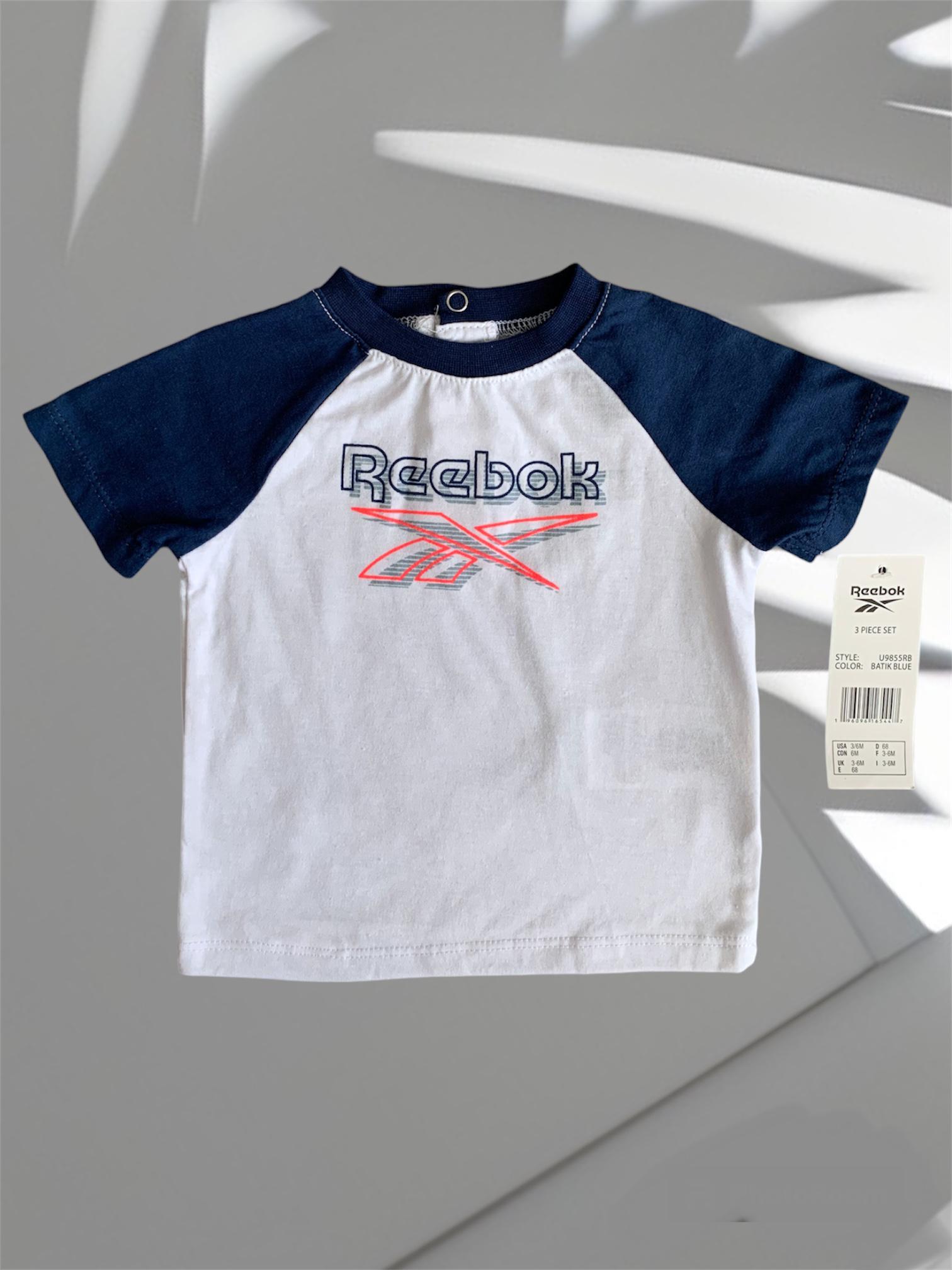 Футболка Reebok 3/6 мес 68 см Белый (0012536) Футболка Reebok 3/6 мес 68 см Белый (0012536)