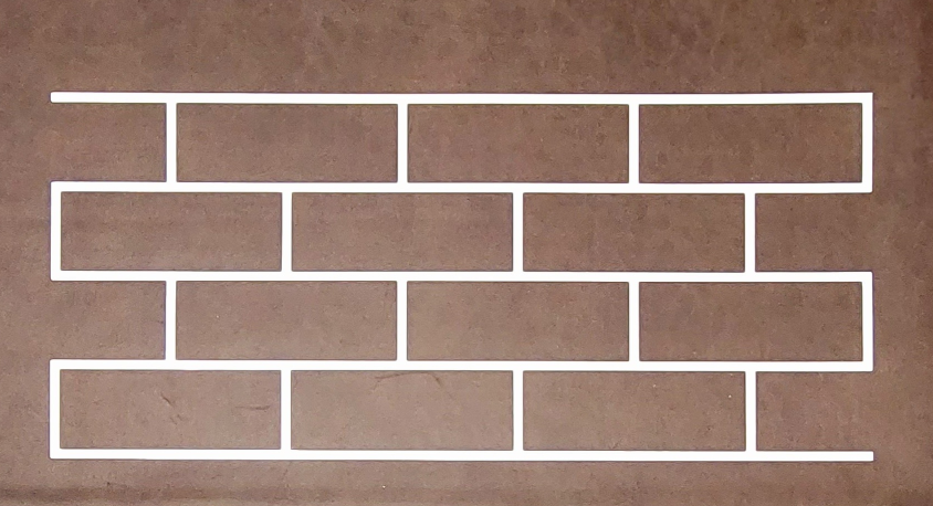 Трафареты для стен Dekorsten кирпич 250х90 мм (099)