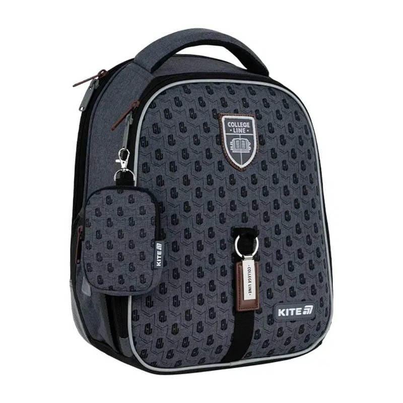 Школьный рюкзак каркасный KITE Education 555 College Line Boy 14 л Серый (K25-555S-1)