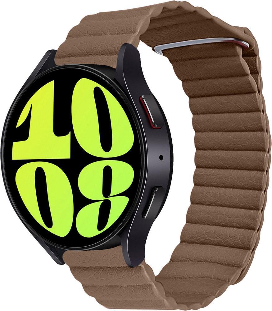 Ремінець шкіряний Genis для Galaxy Watch 6 40 мм Brown (37544-30)
