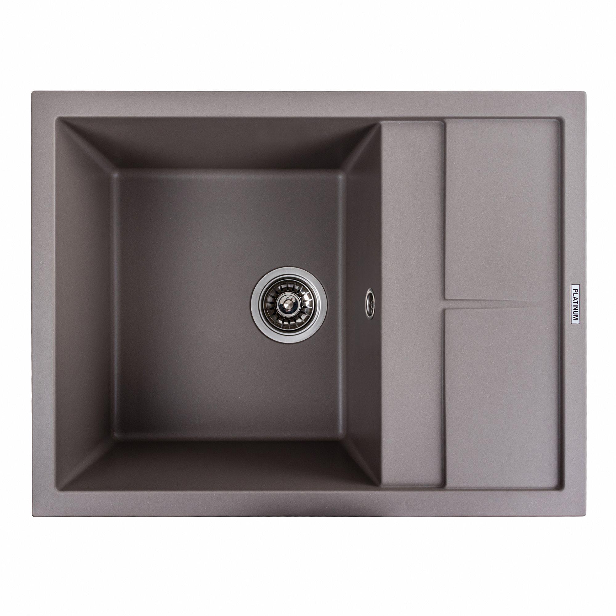 Мийка для кухні гранітна Platinum 6550 LOTOS матова Дюна Мийка для кухні гранітна Platinum 6550 LOTOS матова Дюна