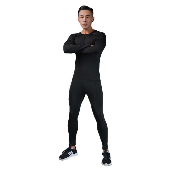 Комплект термобелья BOELGINOL Thermal Underwear 185-190 см Черный (3357) - фото 4