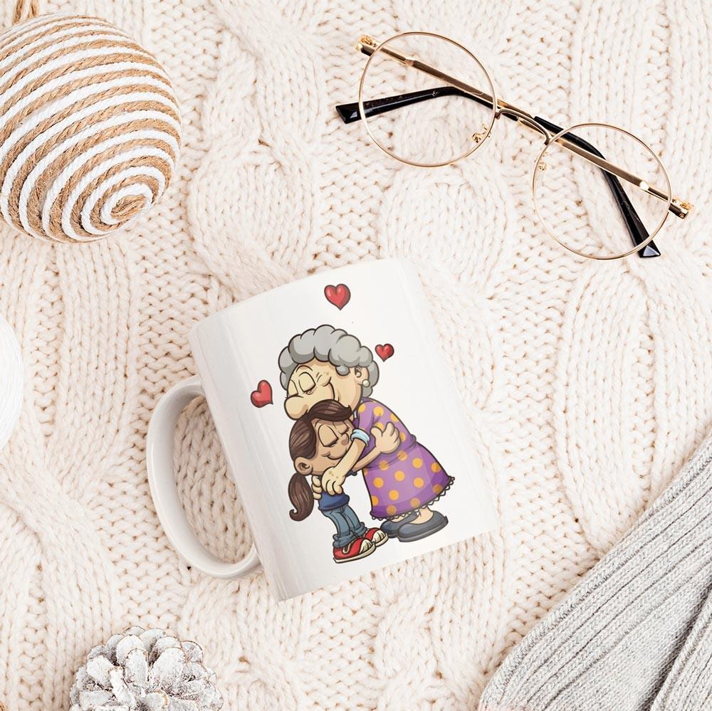 Чашка для бабушки от внучки 330 мл (14982862)