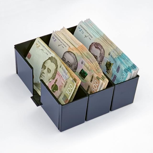 Купюрница СКАРБ-4/3 на три секции 15х17 см
