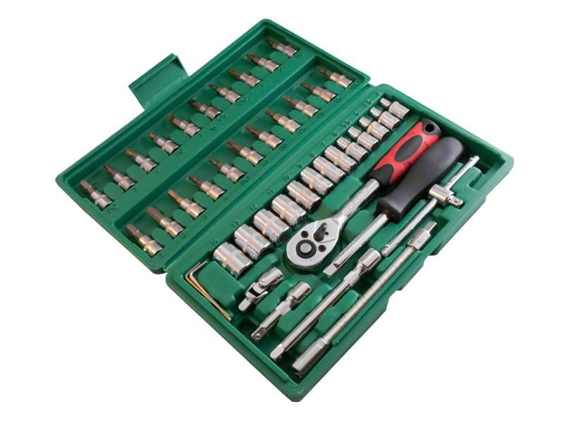 Головки и биты Lemanso LTL10012 с трещоткой 46 пр. (2343) Головки и биты Lemanso LTL10012 с трещоткой 46 пр. (2343)