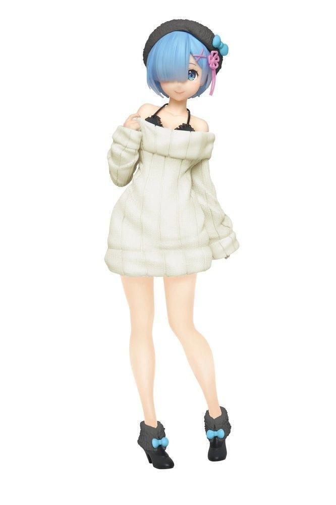 Фигурка Rem Re Zero в белом свитере Жизнь в альтернативном мире
