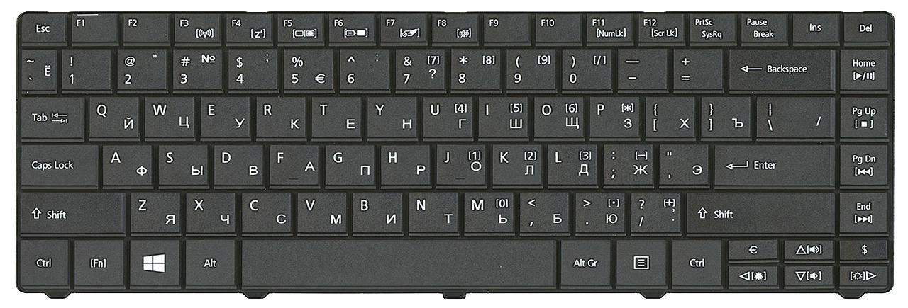 Клавиатура для ноутбука Acer Aspire E1-431G матовая (KB.I140A.159)