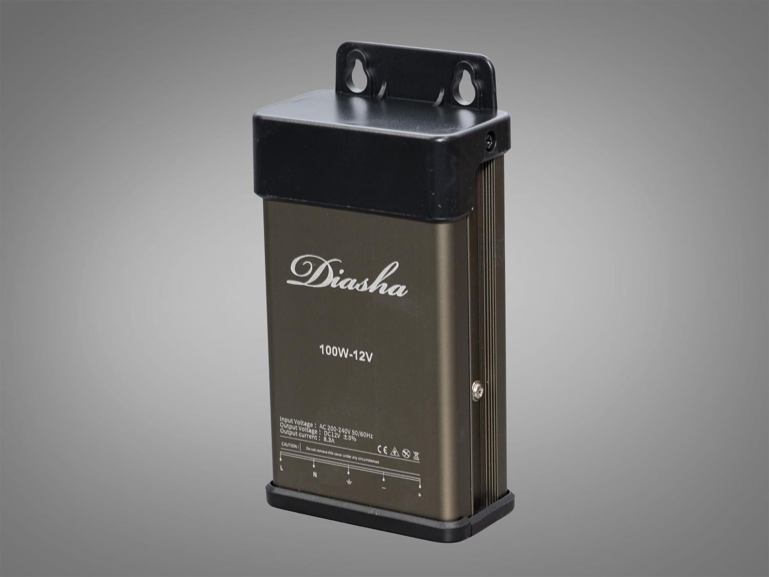 Блок питания для LED-ленты 12 В с защитой от дождя 100 Вт 8,33А (PPF-PW-IP54-12v-100w)