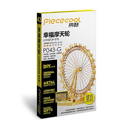 Конструктор Piececool London eye gold version P043-G колекційна модель - фото 6 Конструктор Piececool London eye gold version P043-G колекційна модель - фото 6