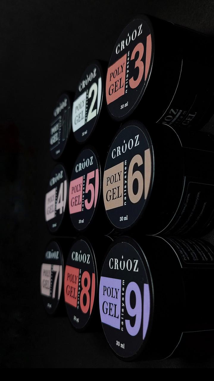 Полігель Crooz 30 мл №4 Молочно рожевий - фото 3 Полігель Crooz 30 мл №4 Молочно рожевий - фото 3