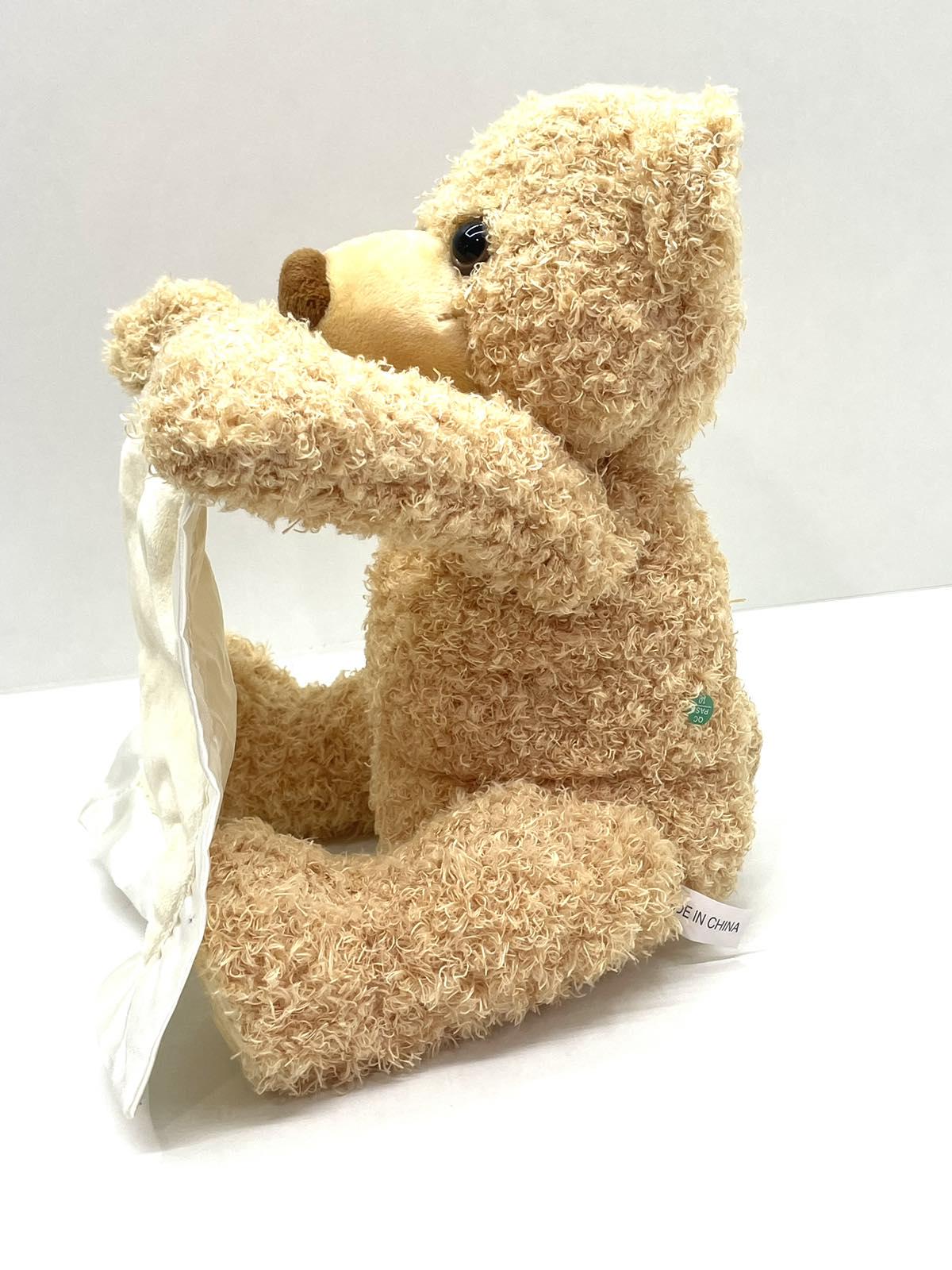 Мишка интерактивный TK Group Веселые прятки 27 см Бежевый (TK-77107) - фото 8