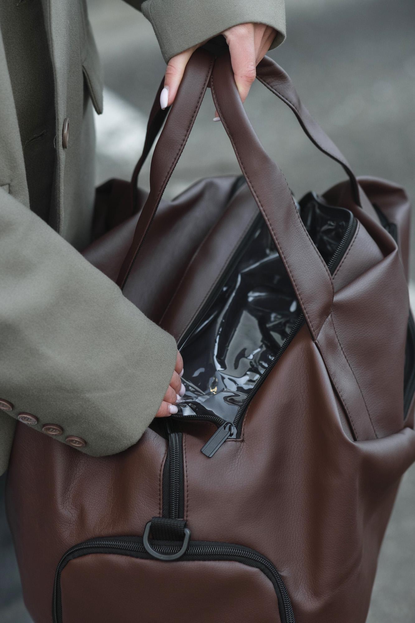 Сумка женская Without Gym багажная дорожная Brown (8049531) - фото 5 Сумка женская Without Gym багажная дорожная Brown (8049531) - фото 5