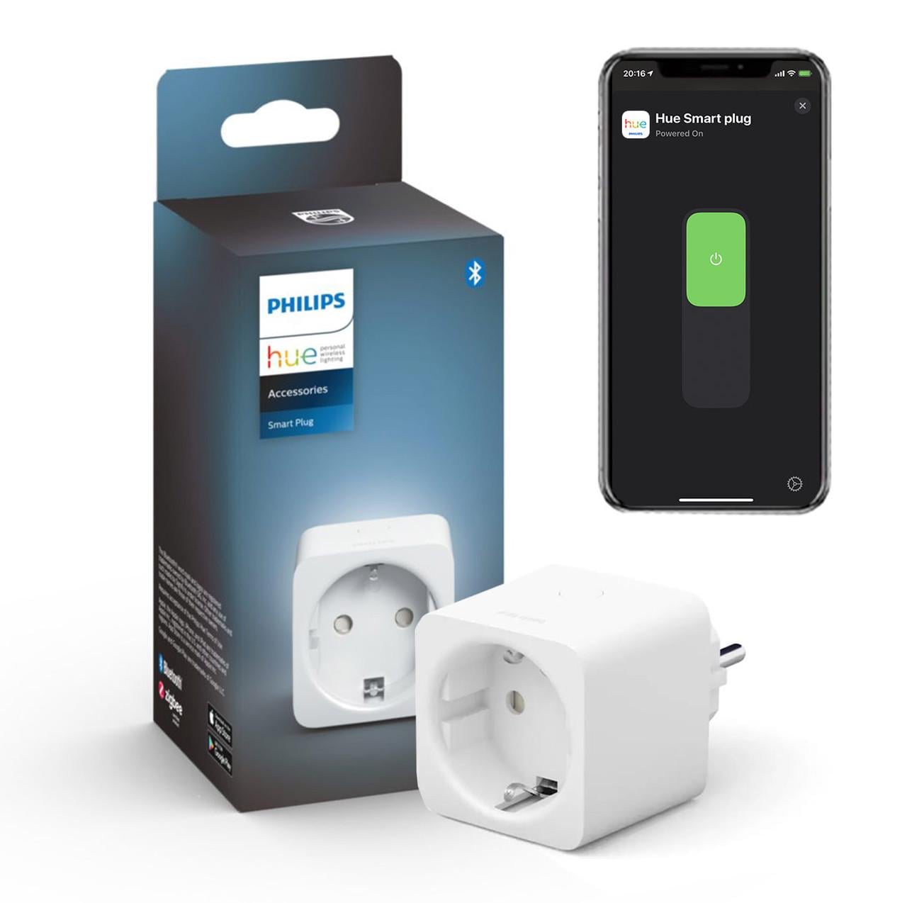 Розумна Bluetooth розетка Philips Hue Smart Plug 2300W, ZigBee, Bluetooth, Apple HomeKit
