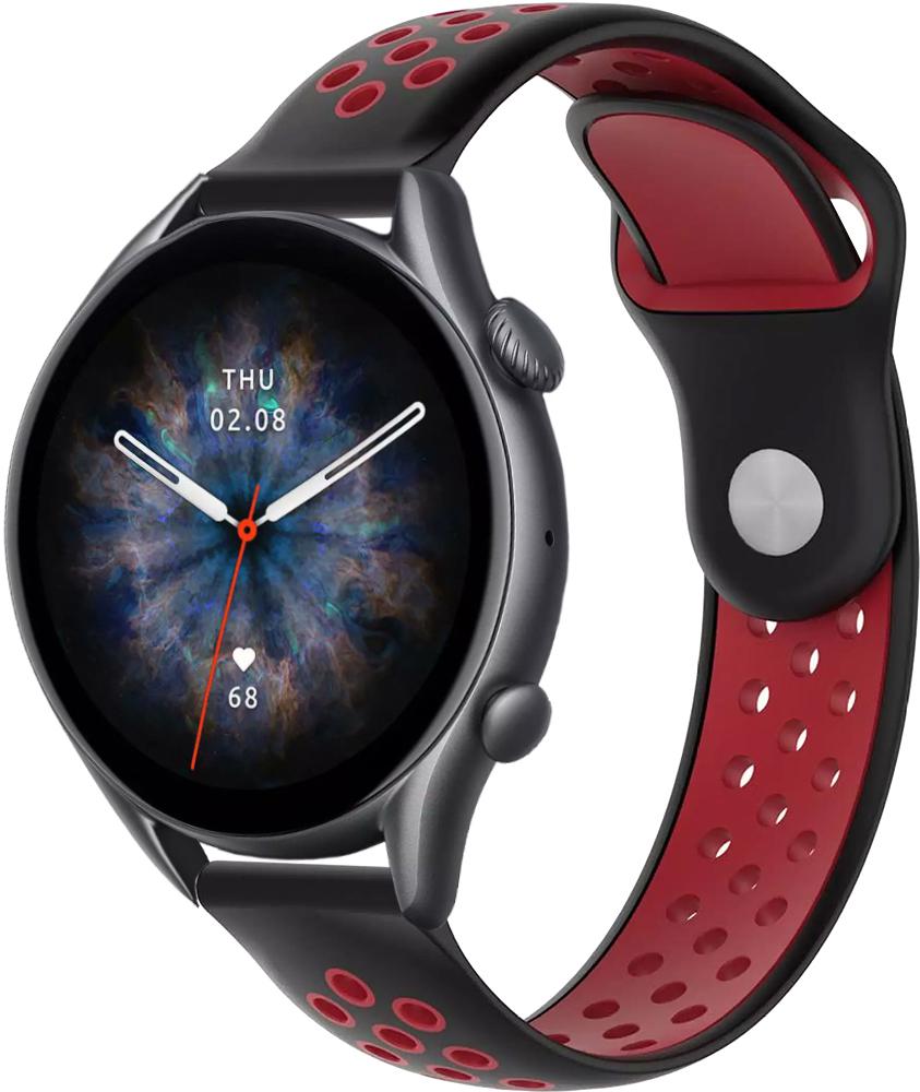 Ремешок Sport для Amazfit GTR 3 22 мм Black/Red (25484-44)