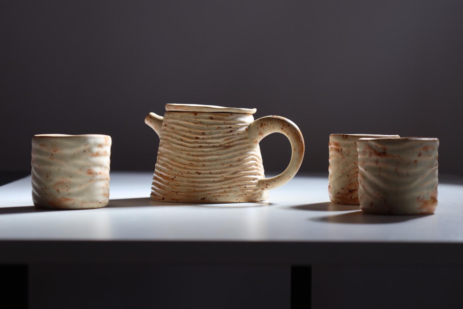 Набір для чайної церемонії Дюна ручної роботи (TS-06) - фото 2 Набір для чайної церемонії Дюна ручної роботи (TS-06) - фото 2