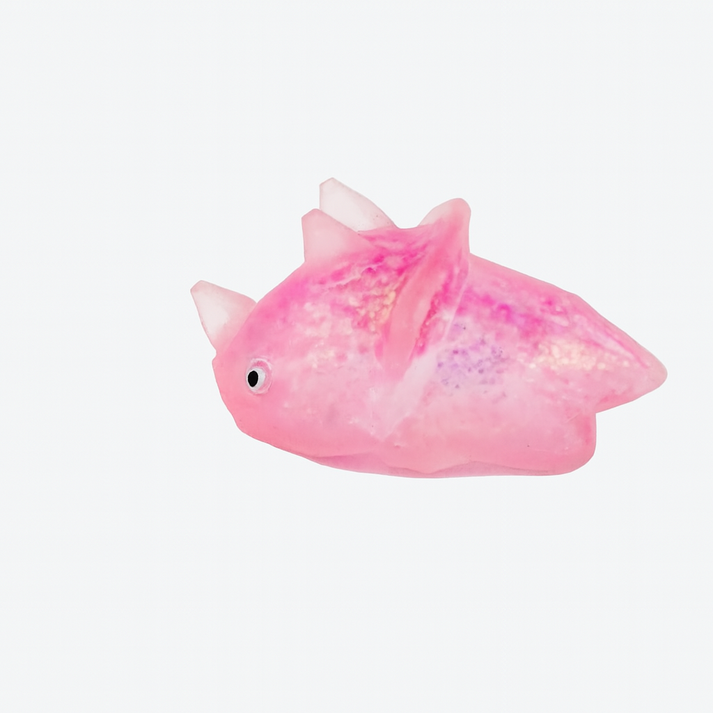 Антистресс Динозавр с блестками Розовый (0208)