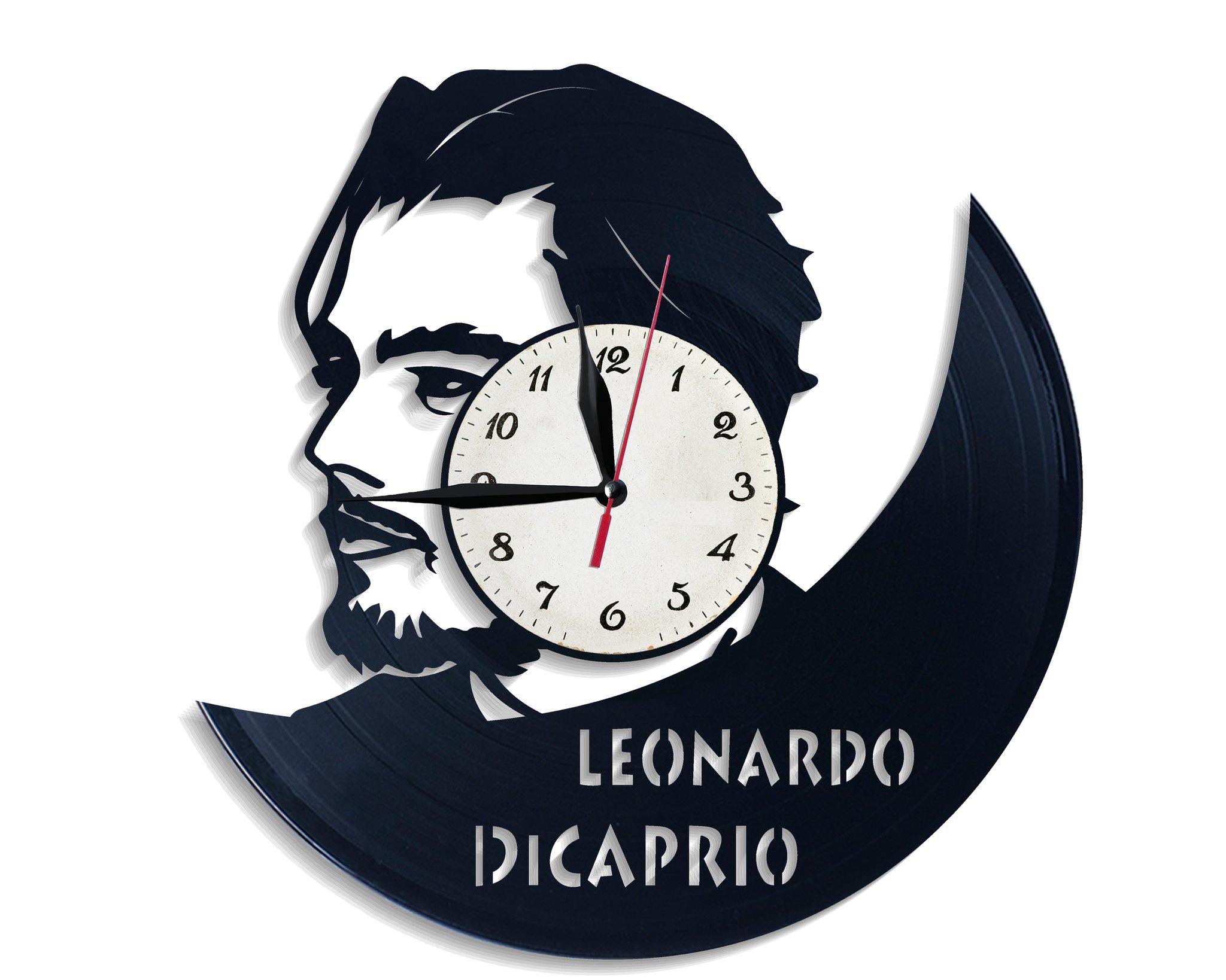 Часы настенные Леонардо Ди Каприо 2589 из виниловой пластинки