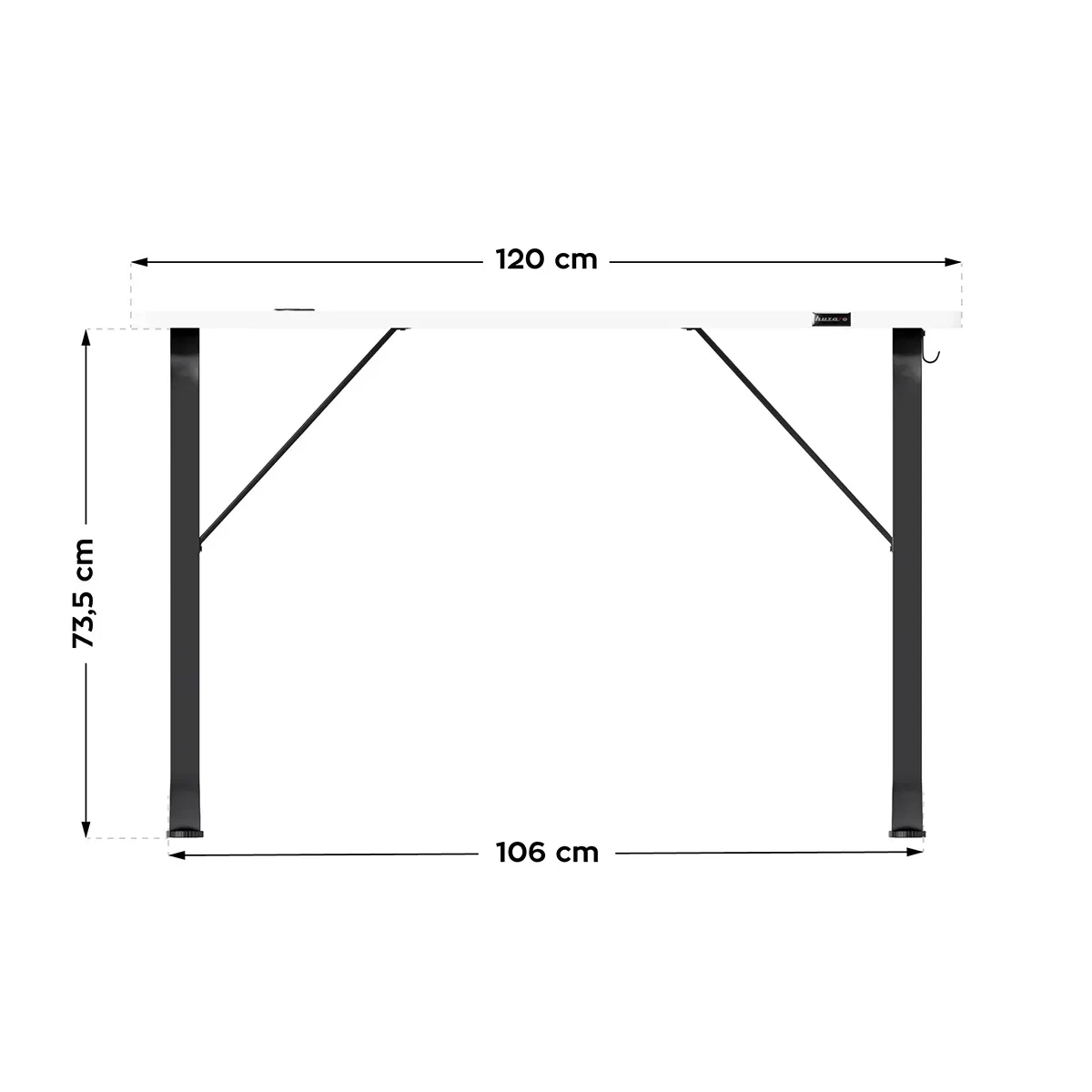Компьютерный стол Huzaro HERO 1,5 White (HERO 1.5 WHITE) - фото 9