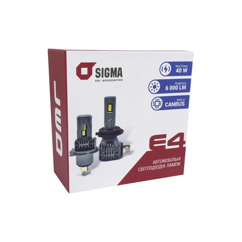 Лампа Sigma E4 H7 LED 6000 Lm 20 W canbus (41640-Sigma) - фото 6