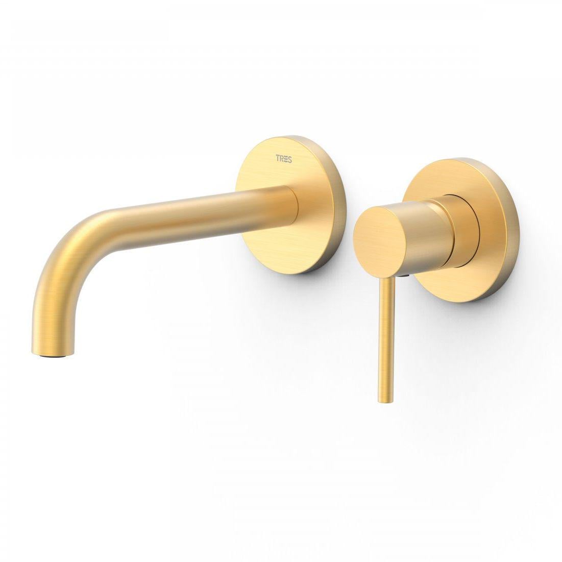 Смеситель для умывальника Tres Study Exclusive Золотой матовый (26230001OM)