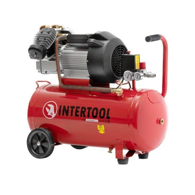 Компресор Intertool PT-0007 50 л 4 HP 3 кВт 220 В 10 aтм 420 л/хв 2 циліндри - фото 6