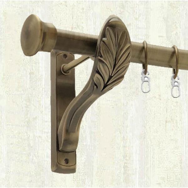 Карниз металевий Orvit Дуо однорядний 25 мм 300 см Антик (000-6047)