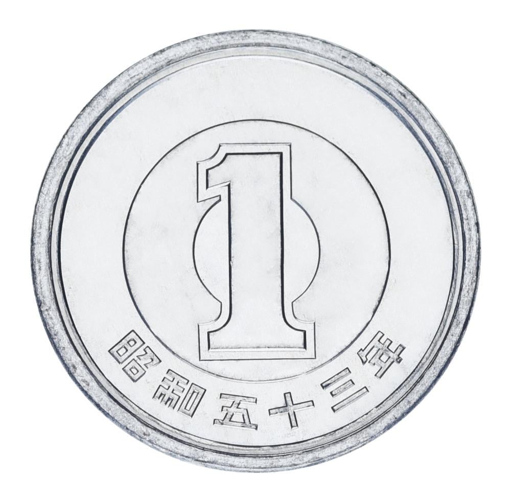 Монета коллекционная Япония 1 йена 1978 UNC