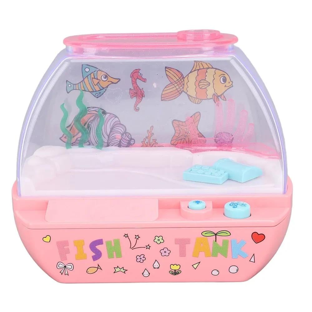 Ночник детский Happy Aquarium Fish Tank музыкальный Розовый (FISH100)