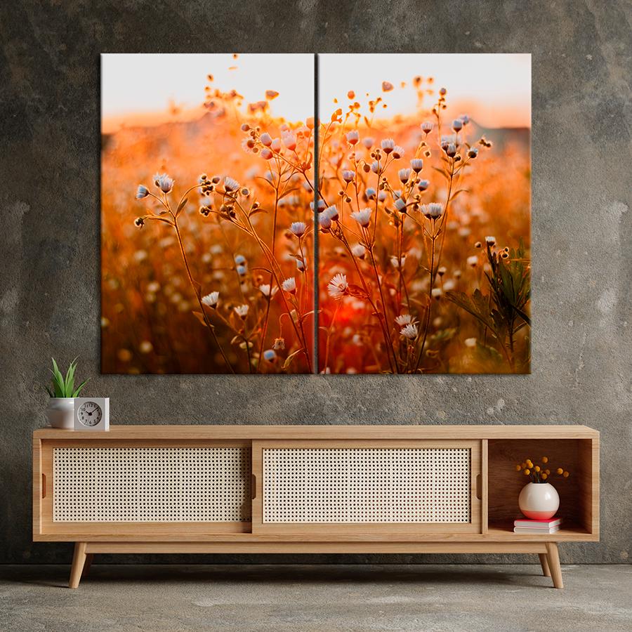 Картина цветы и растения Полевые цветы 165x122 см (A1004-2)