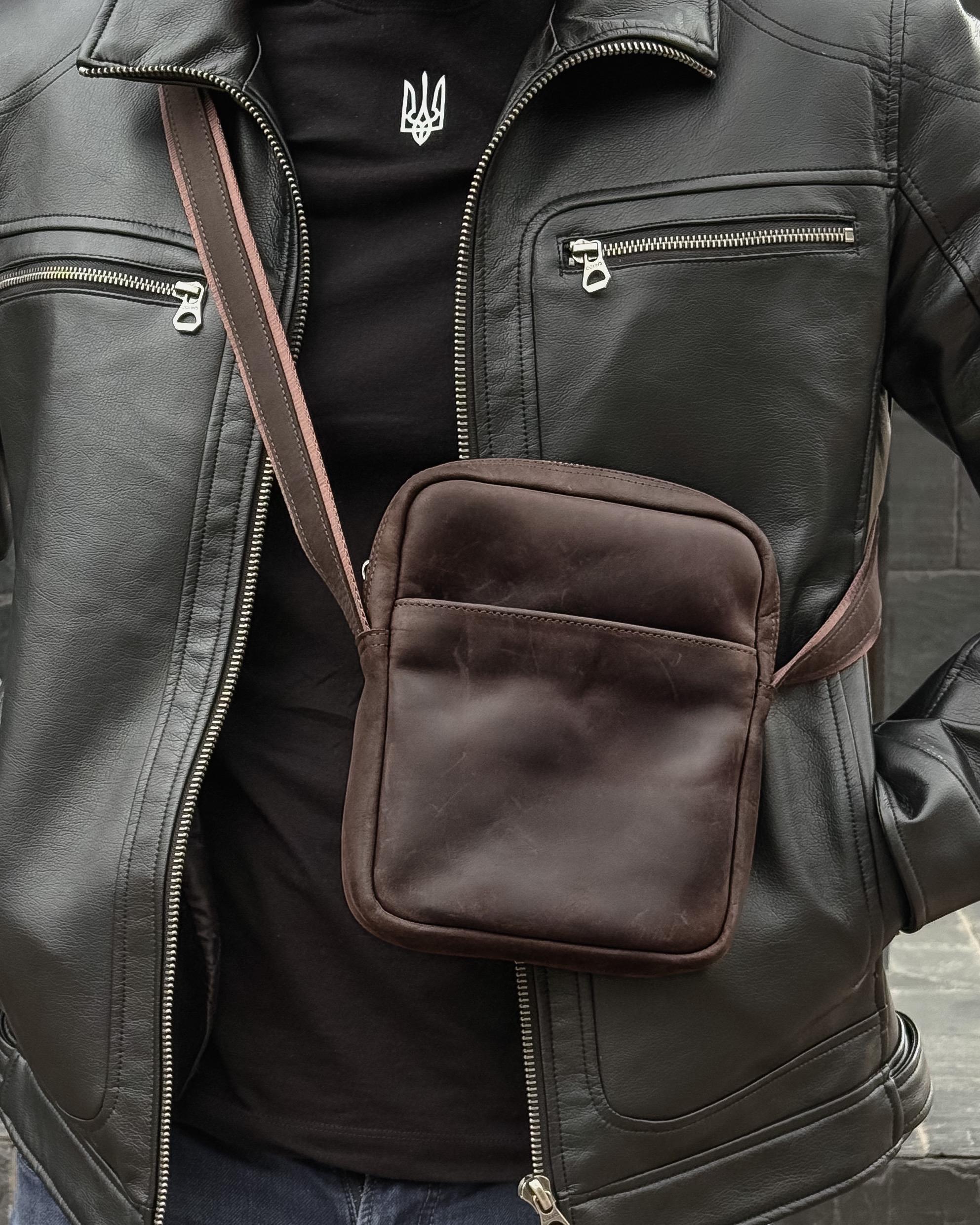 Сумка кожаная Legessy CH 006 Коричневый (CH 006 Brown)