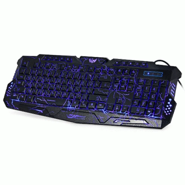 Клавиатура проводная игровая Atlanfa M200L с подсветкой в форме молнии Черный (17945587) Клавиатура проводная игровая Atlanfa M200L с подсветкой в форме молнии Черный (17945587)