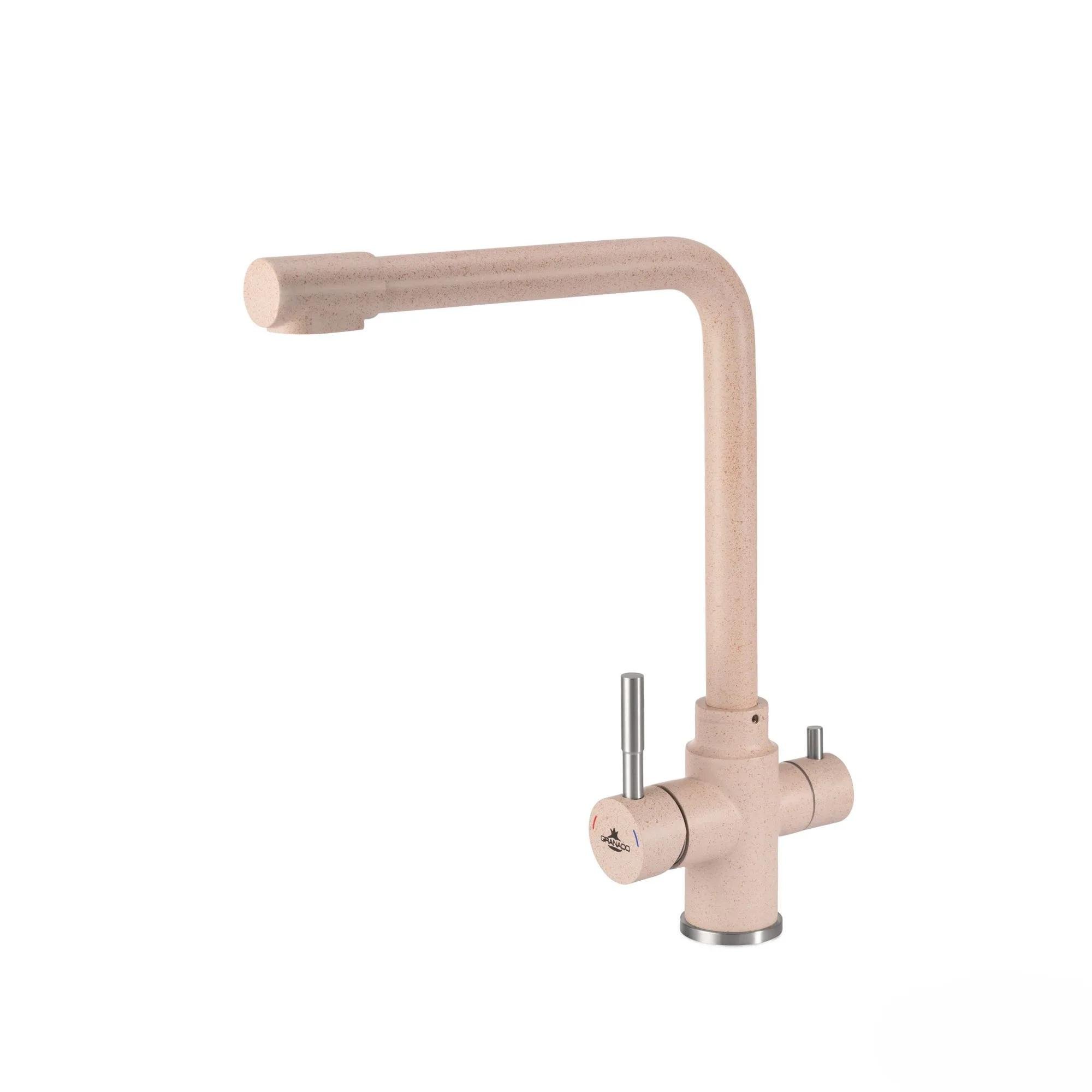Смеситель для кухни Granado Badalona Avena GZ0402 с подключением к фильтру Бежевый (GRA-9409)