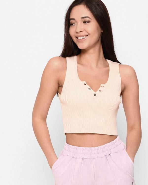 Топ женский Carica-6621-10 XS-M Бежевый (2000002408697) Топ женский Carica-6621-10 XS-M Бежевый (2000002408697)