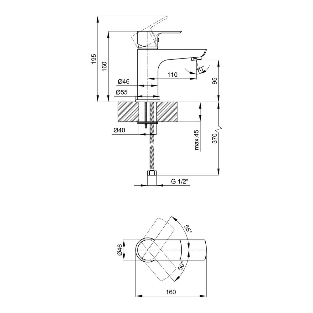 Змішувач для раковини Qtap Flaja 1010102C (QTFLA1010102C) - фото 2