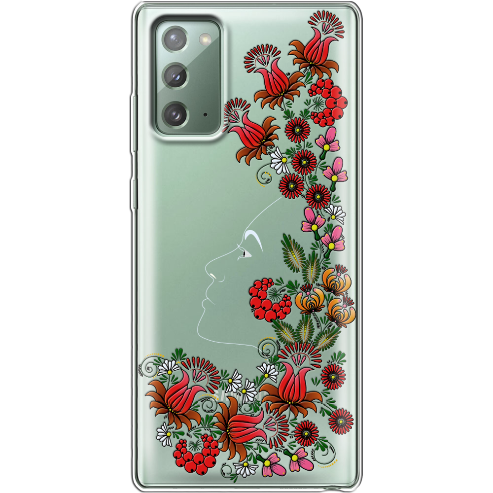 Чехол Boxface Samsung N980 Galaxy Note 20 3D Ukrainian Muse Прозрачный силикон (40568-bk64-40568)
