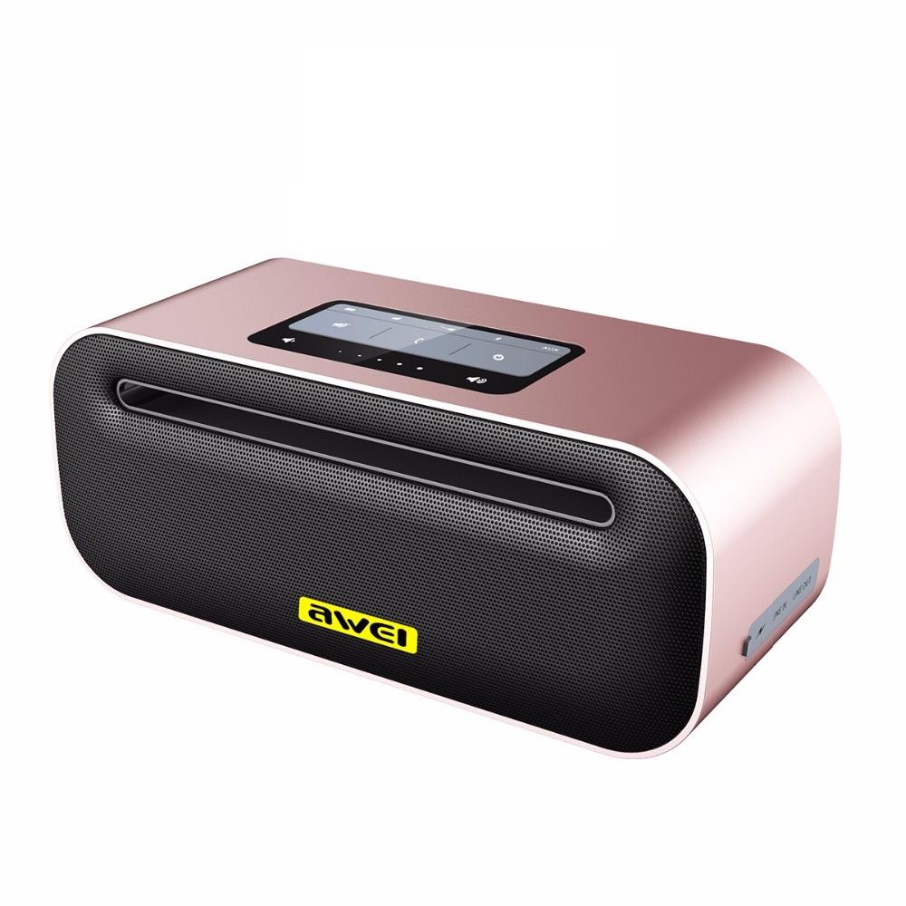 Портативна Bluetooth колонка AWEI Y600 MP3 AUX microSD 2600mAh рожевий (SUN6640)