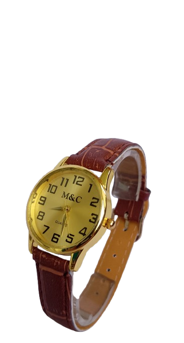 Часы женские на ремешке MC d-28 Gold/Gold Brown (3719)