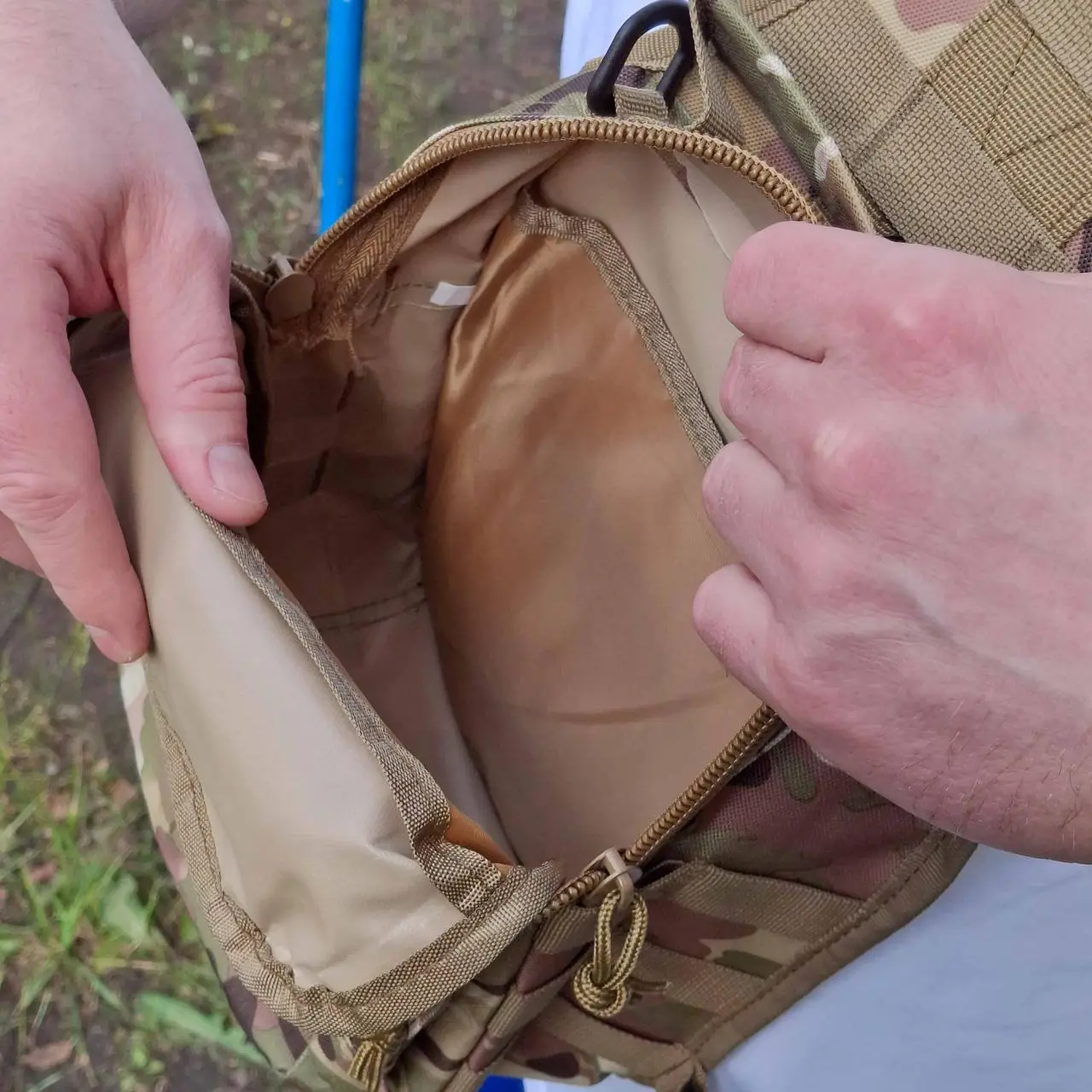 Рюкзак тактический однолямочный Tactical с системой MOLLE 5 л Мультикам (095 multicam) - фото 4 Рюкзак тактический однолямочный Tactical с системой MOLLE 5 л Мультикам (095 multicam) - фото 4