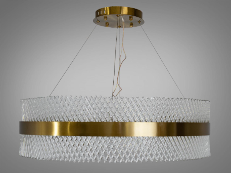 Люстра хрустальная светодиодная Diasha 105 Вт 80 см Бронзовый (7002/800BR)