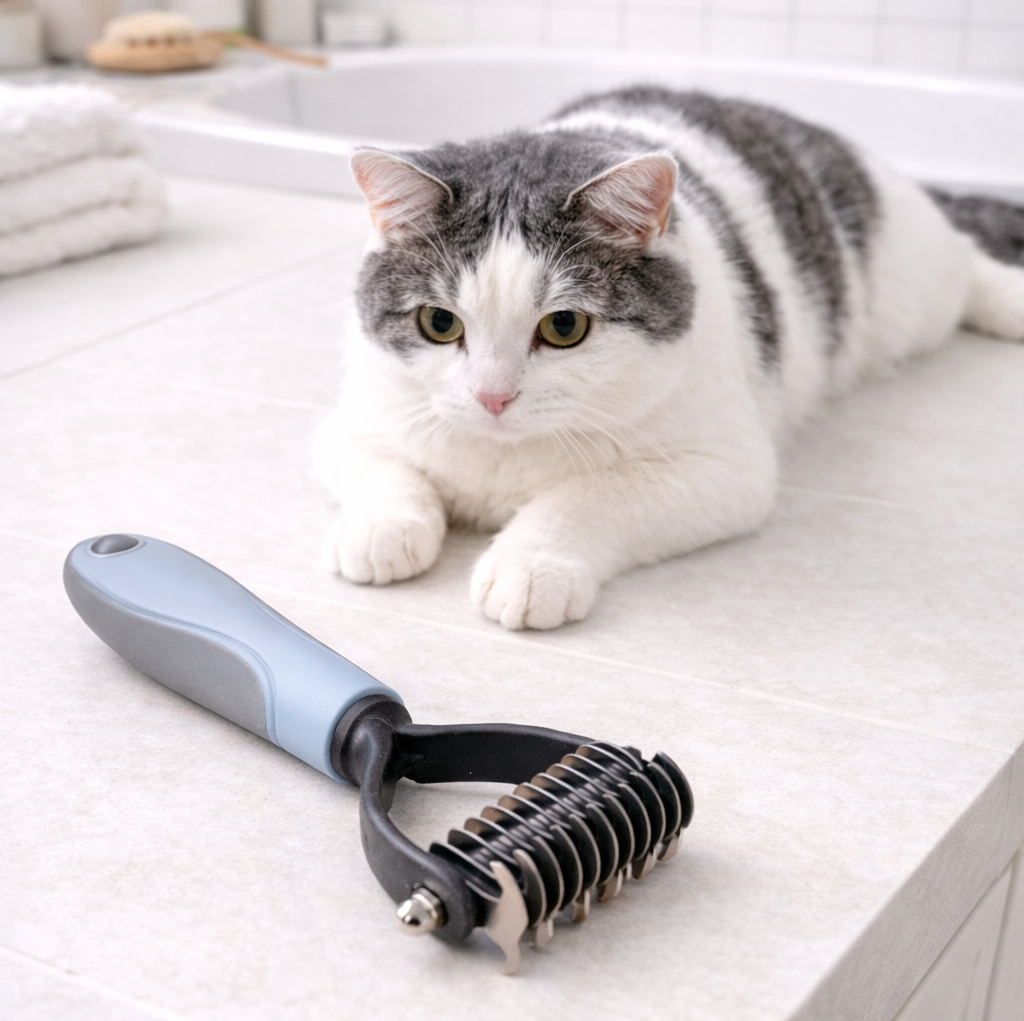 Колтунорез для домашних животных Синий (1698748984)